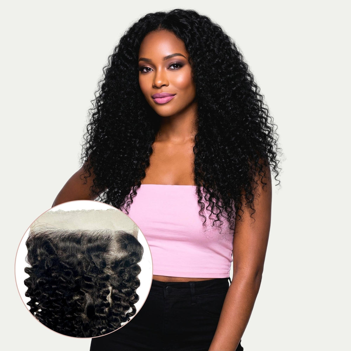 Kinky Curly 7x7 HD Lace Human Hair Closure