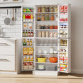 Kitchen Pantry Cabinet 65.5 Inch Freestanding Tall Buffet Cupboard