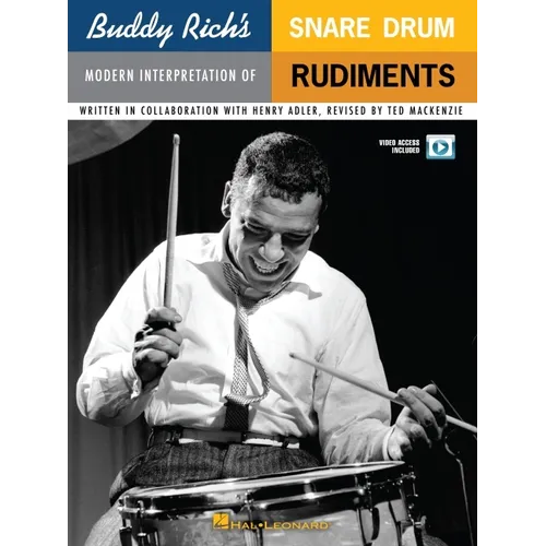 Buddy Rich's Modern Interpretation of Snare Drum Rudiments Book/Online Audio [With DVD] - Paperback