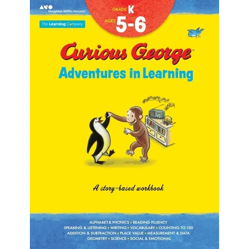 Curious George Adventures in Learning, Kindergarten: Story-Based Learning - Paperback