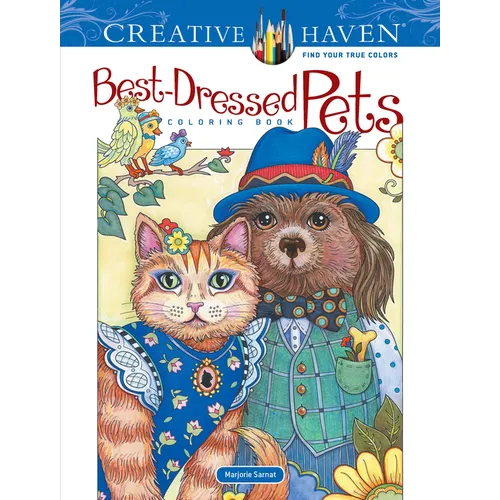 Creative Haven Best-Dressed Pets Coloring Book - Paperback