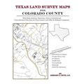 Texas Land Survey Maps for Colorado County - Paperback
