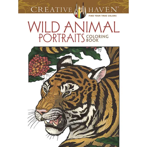 Creative Haven Wild Animal Portraits Coloring Book - Paperback