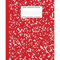 Marble Composition Notebook College Ruled: Red Marble Notebooks, School Supplies, Notebooks for School - Paperback