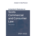 Avizandum Statutes on Scots Commercial and Consumer Law: 2021-2022 - Paperback