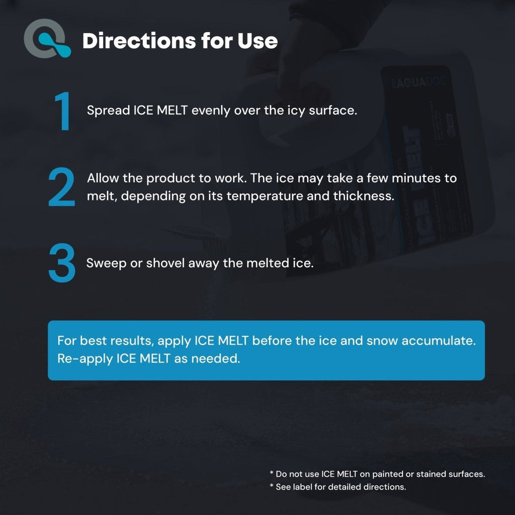 AquaDoc Ice Melt Safe for Concrete - Calcium Chloride