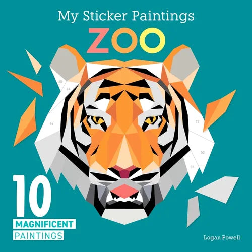 My Sticker Paintings: Zoo: 10 Magnificent Paintings - Paperback