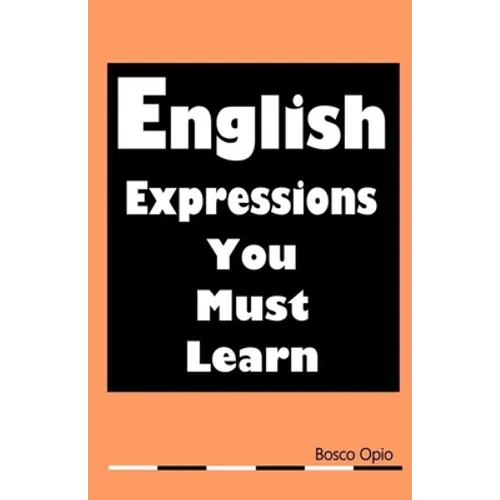 English Expressions You Must Learn - Paperback