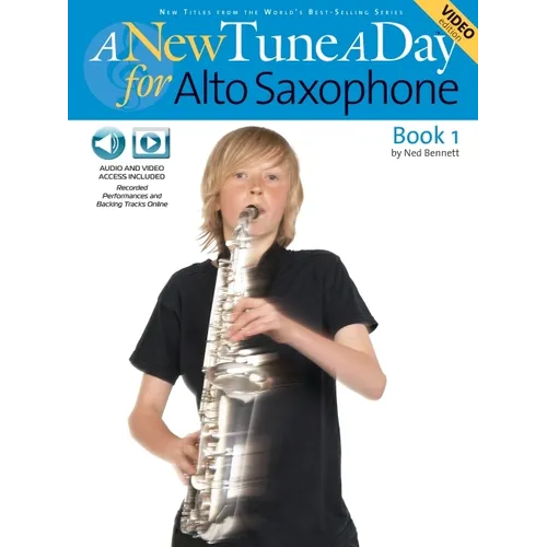 A New Tune a Day - Alto Saxophone, Book 1 (Book/Online Audio) [With CD and DVD] - Paperback