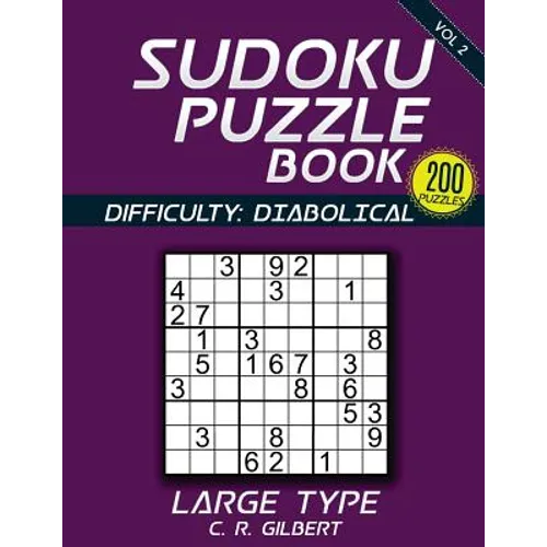Sudoku Puzzle Book - Diabolical - Paperback