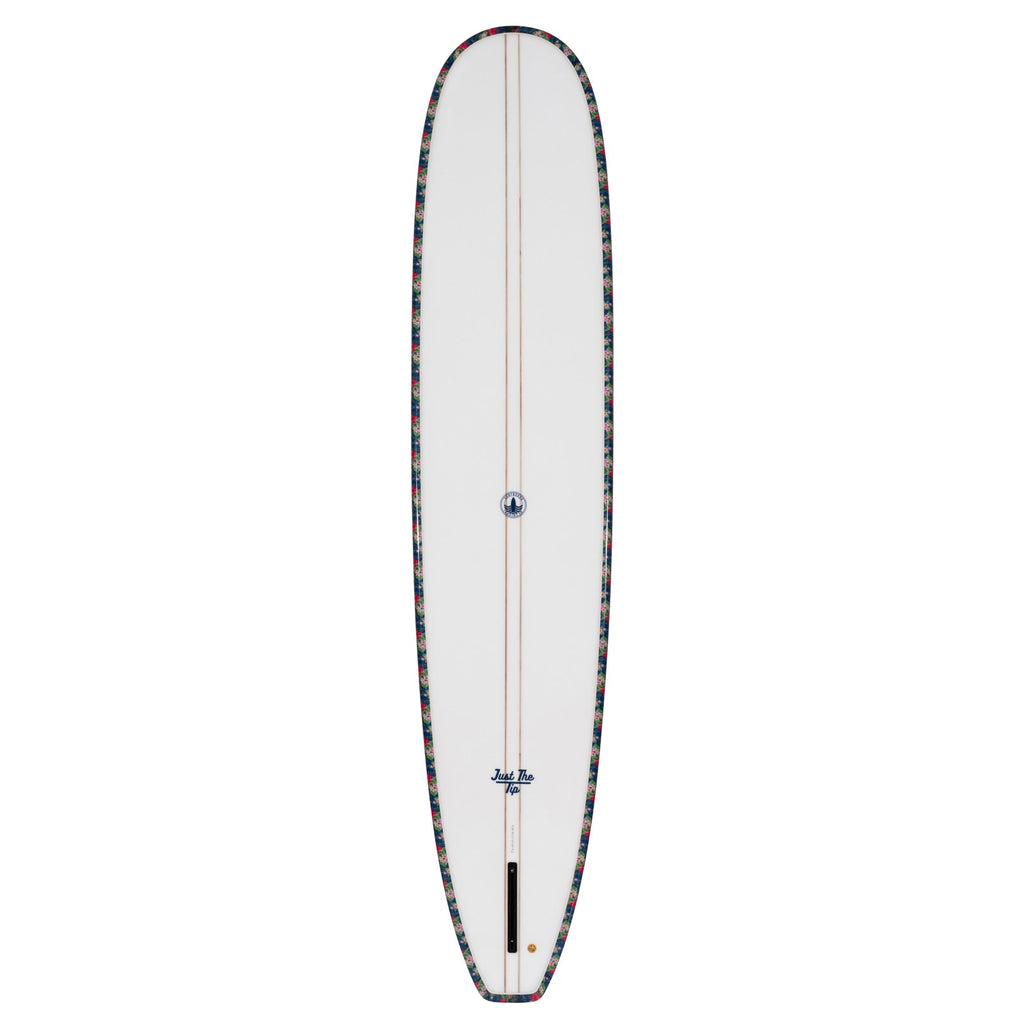 Just The Tip Noserider Longboard Surfboard – Navy Floral - Ships 10/6/26