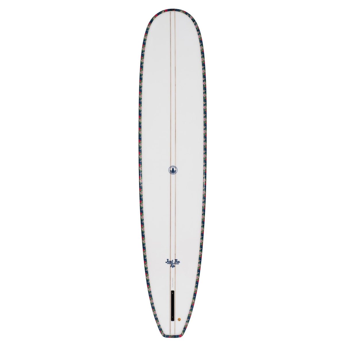 Just The Tip Noserider Longboard Surfboard – Navy Floral - Ships 10/6/26