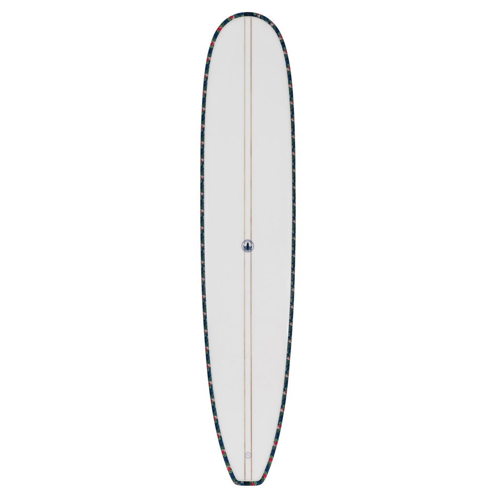 Just The Tip Noserider Longboard Surfboard – Navy Floral - Ships 10/6/26
