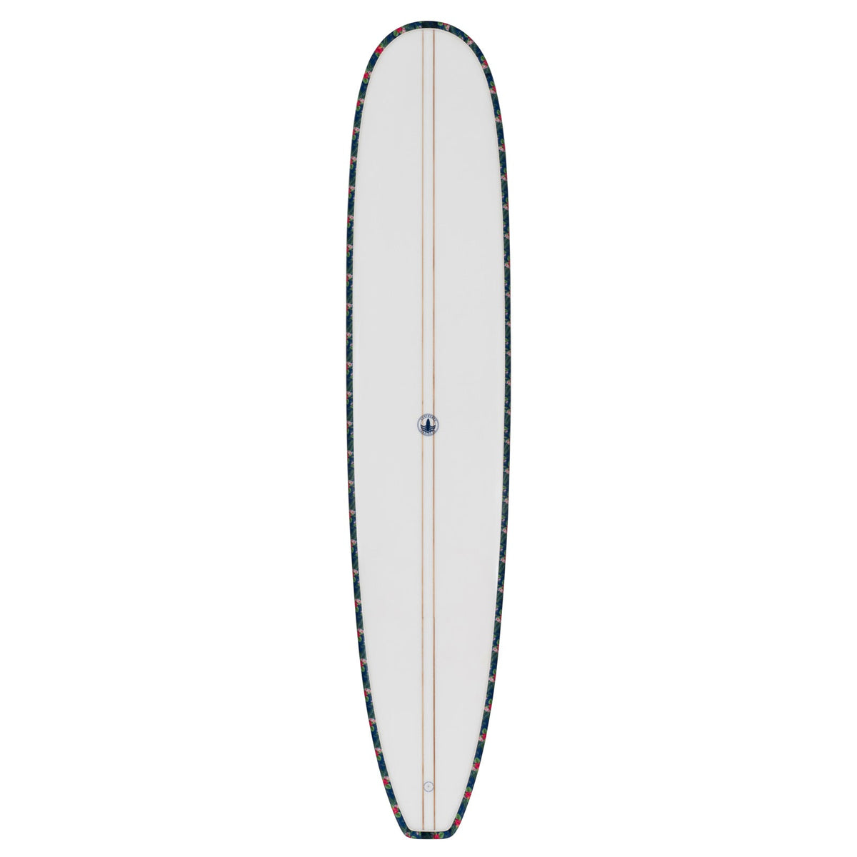 Just The Tip Noserider Longboard Surfboard – Navy Floral - Ships 10/6/26