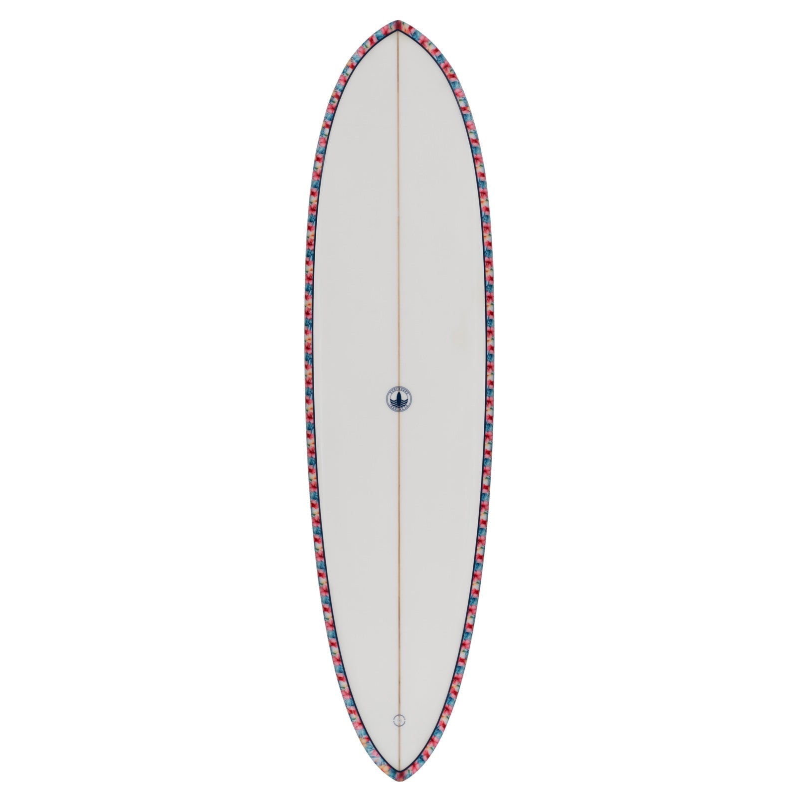 Dumplin Mid Length Surfboard – Hawaiian Floral - Ships 10/6/26