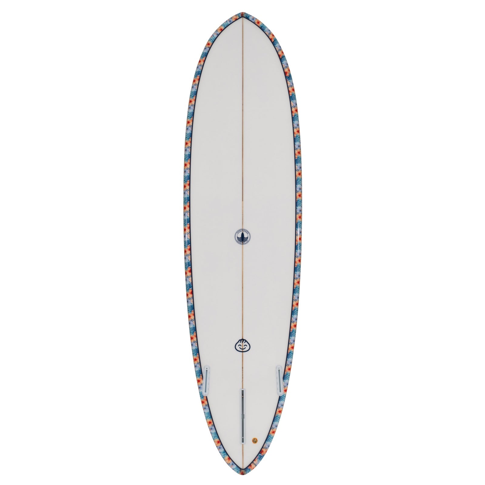 Dumplin Mid Length Surfboard – Hawaiian Floral - Ships 10/6/26