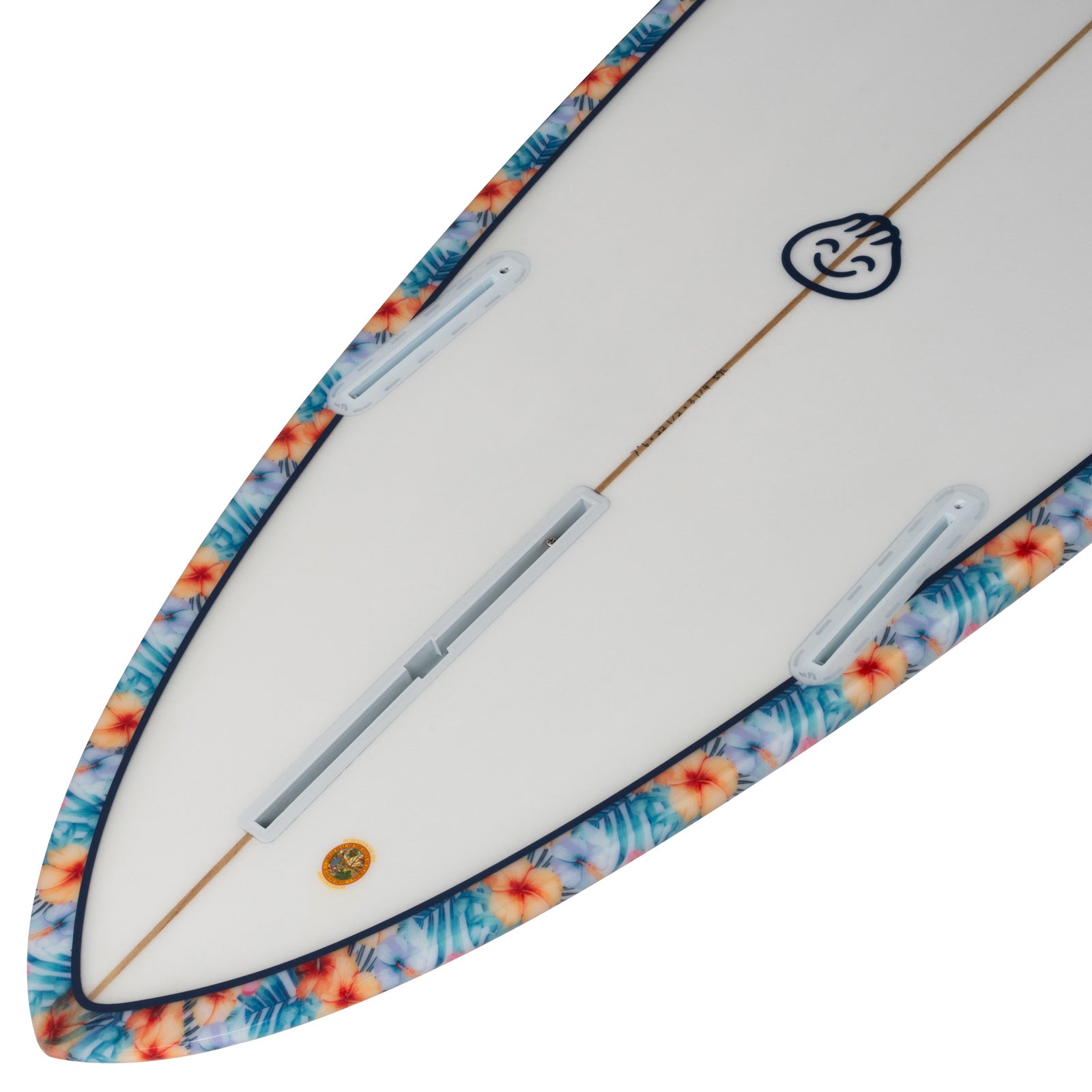 Dumplin Mid Length Surfboard – Hawaiian Floral - Ships 10/6/26
