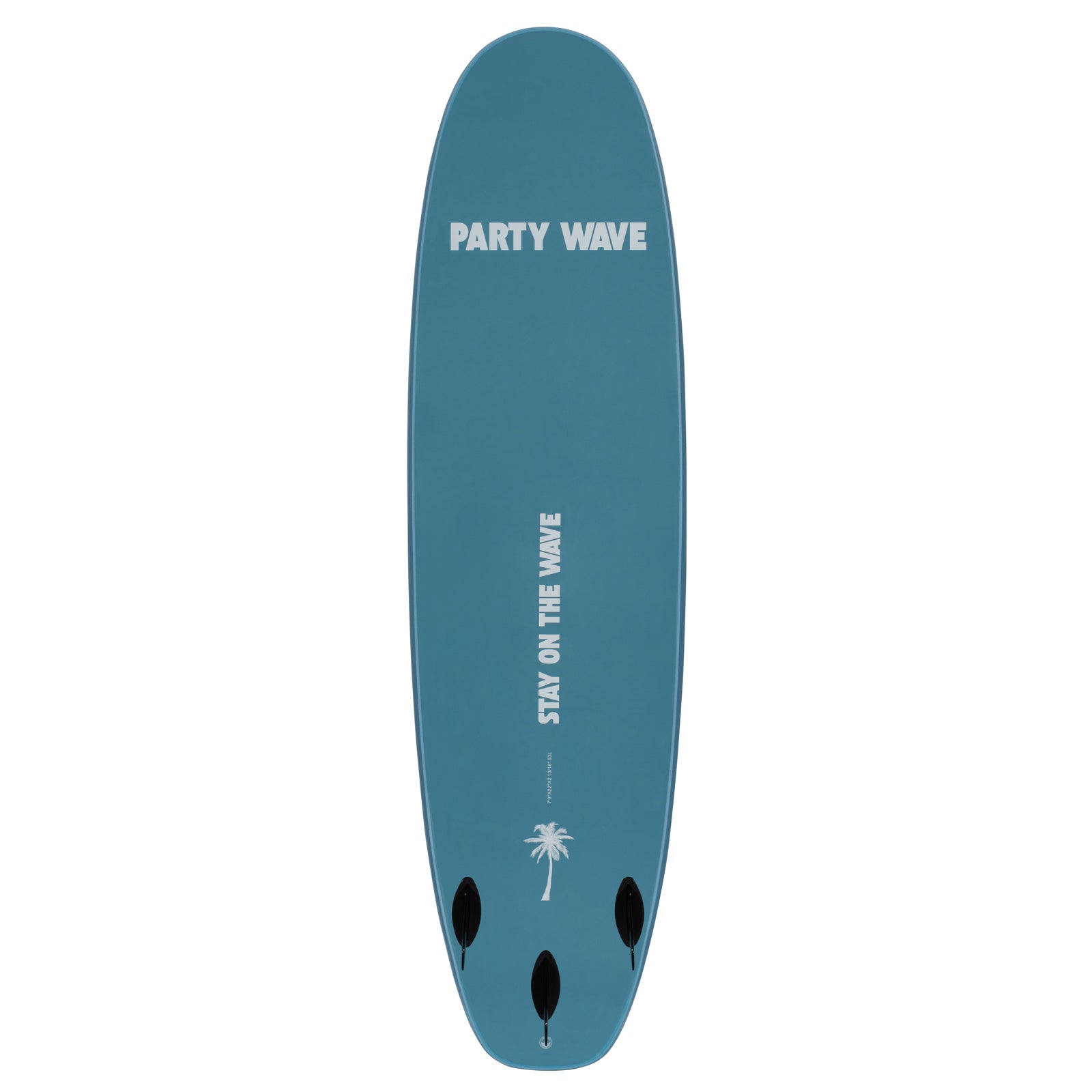 7' Party Wave Soft Top Surfboard - Blue Steel - Ships 10/6/26