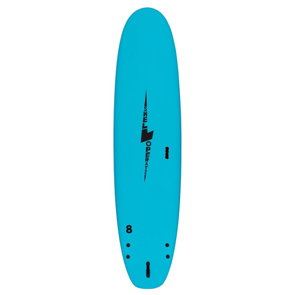 8' Swell Operator Soft Top Surfboard - Aqua - Ships 10/6/26