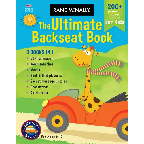 Rand McNally: The Ultimate Backseat Book 3 in 1 Kids' Activity Book - Paperback