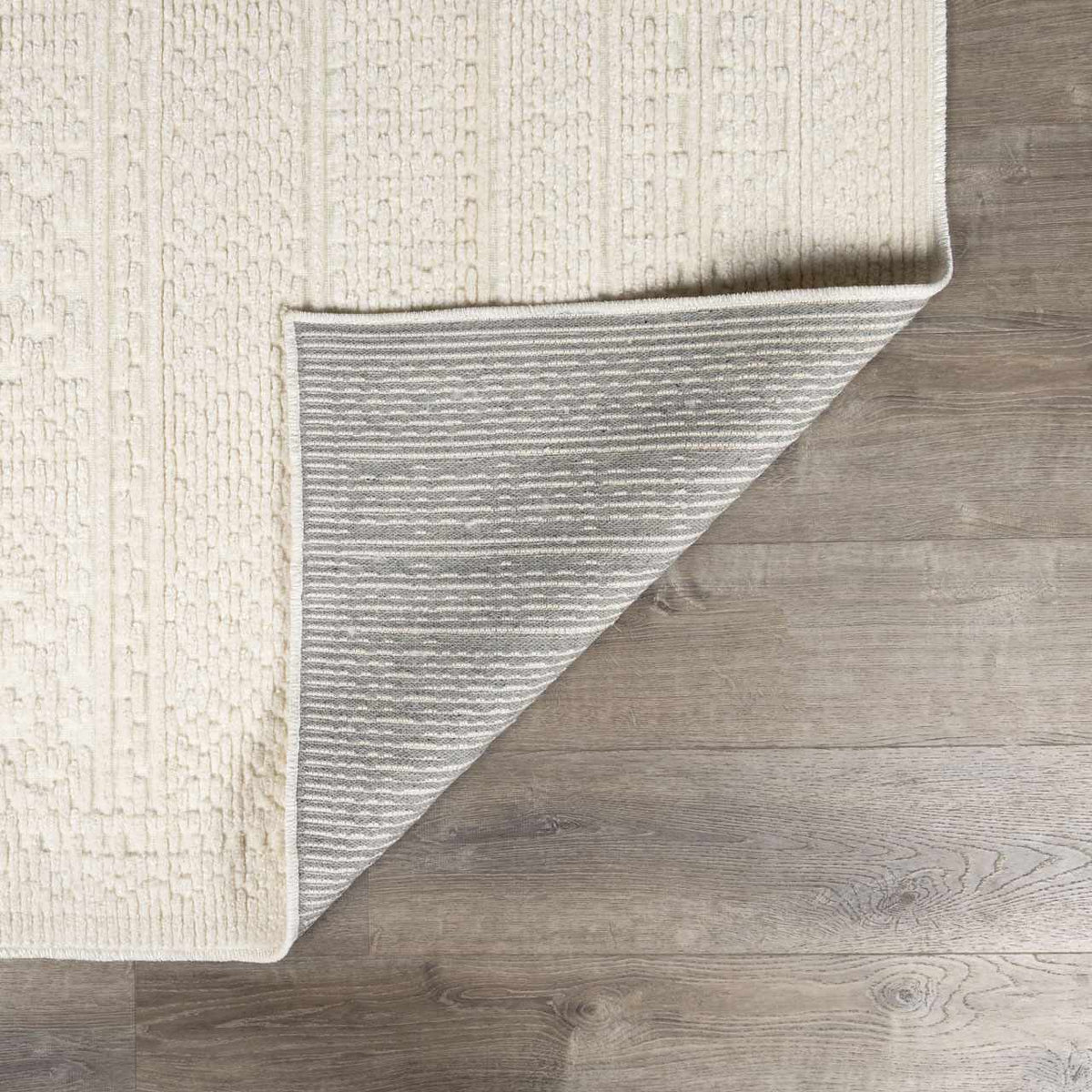 Bahar Cream Washable Area Rug