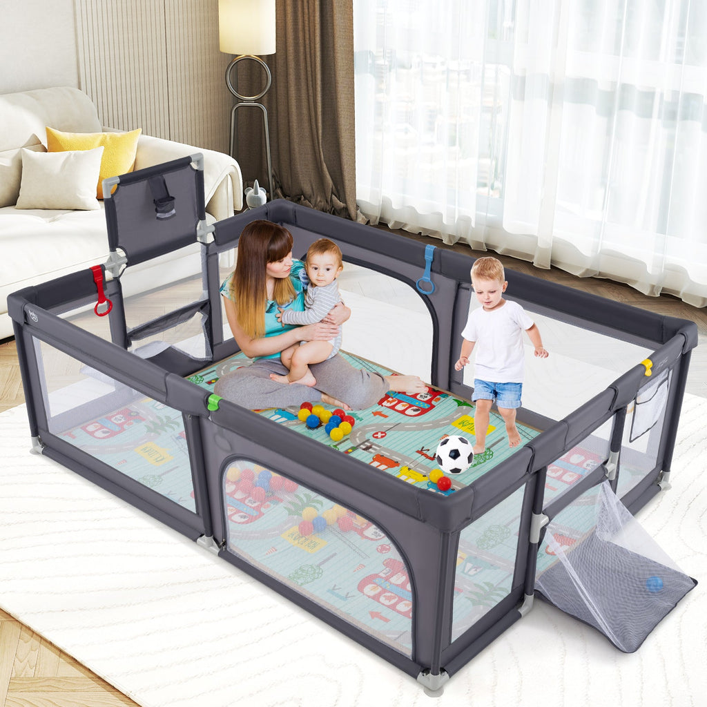 Large Baby Playpen with Mat and Ocean Balls