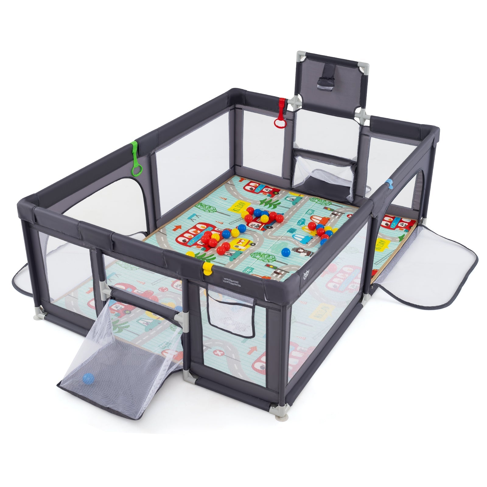 Large Baby Playpen with Mat and Ocean Balls