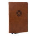 Nkjv, Thinline Bible Youth Edition, Leathersoft, Brown, Red Letter Edition, Comfort Print - Imitation Leather
