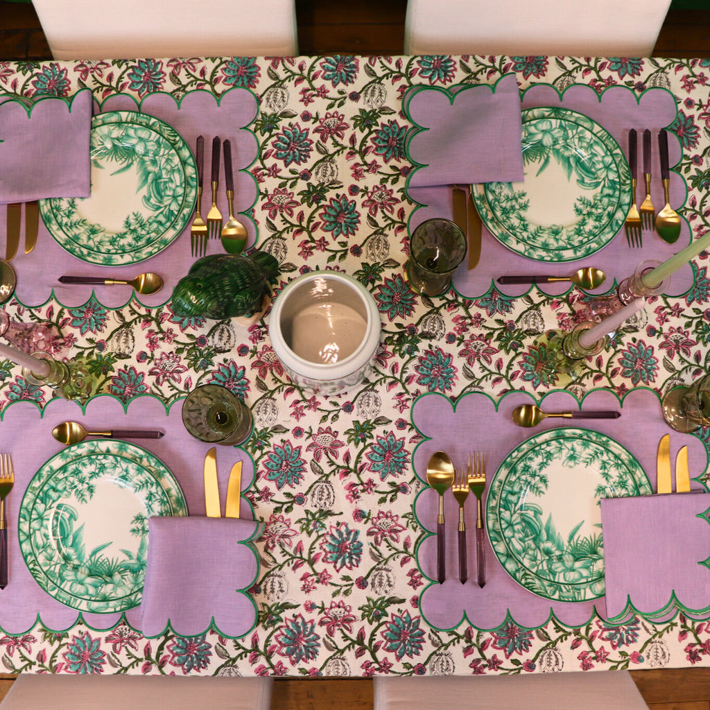 Lilac Adorned Napkin - Set of 4