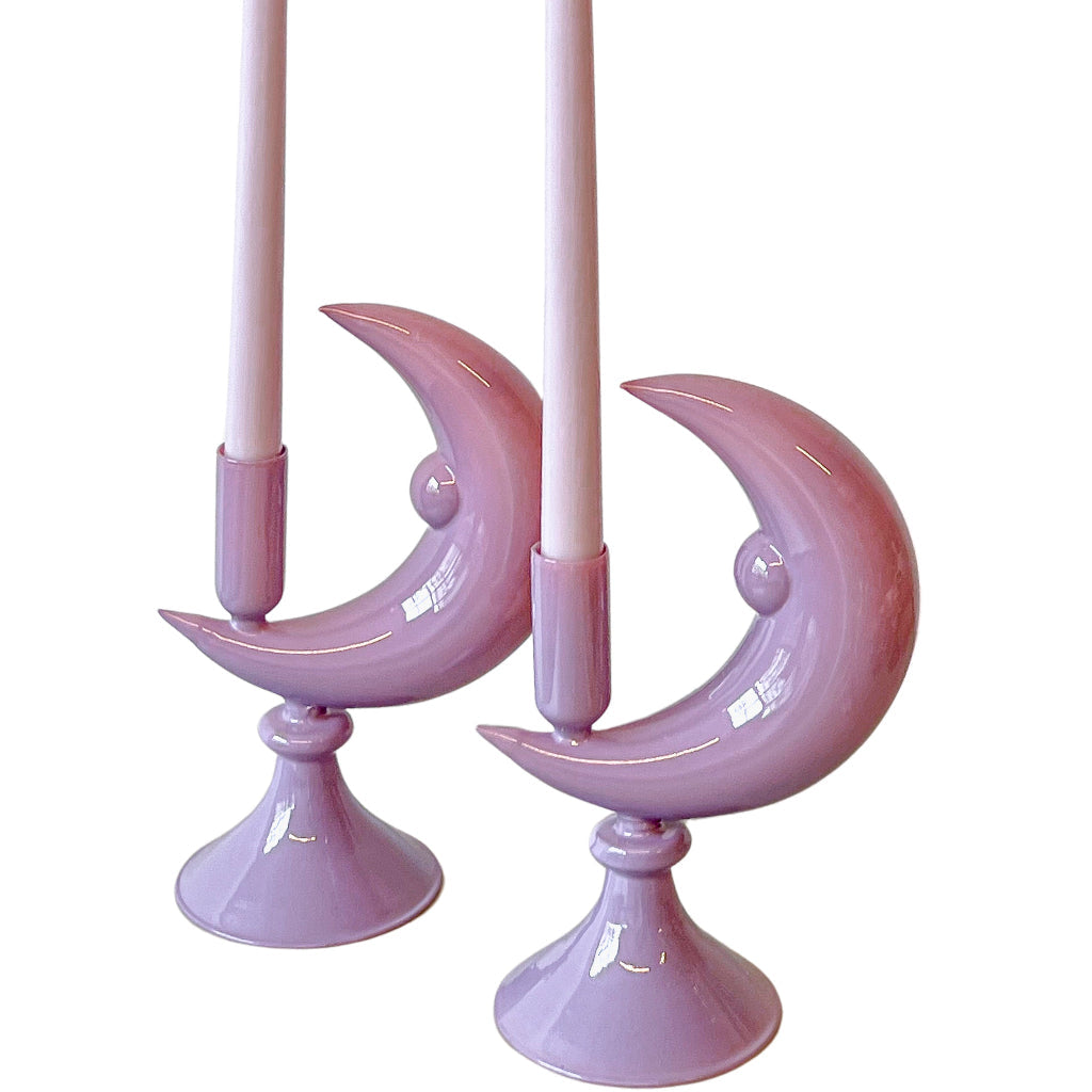 Extra Tall Lilac Hush Taper Candle,  1 Case of 24 Packs (4 Candles per Pack)