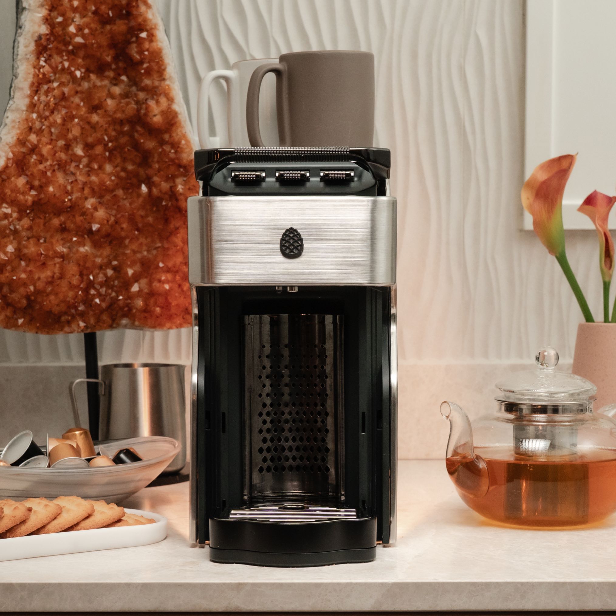 Line1 Espresso and Coffee Machine: Brushed Stainless