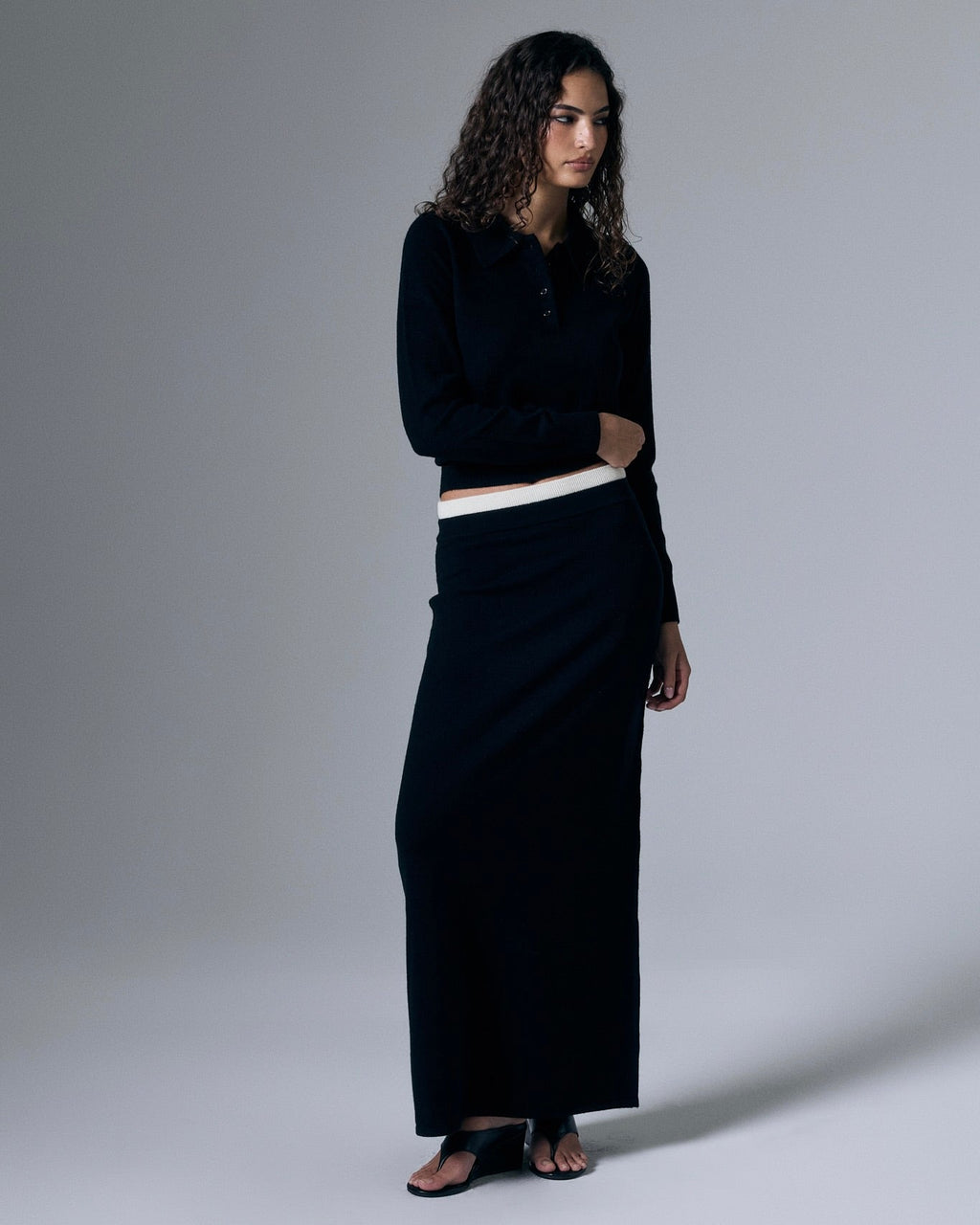 Tove Cashmere Blend Maxi Skirt