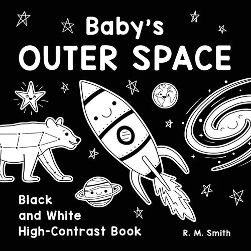 Baby's Outer Space: Black and White High-Contrast Book - Paperback