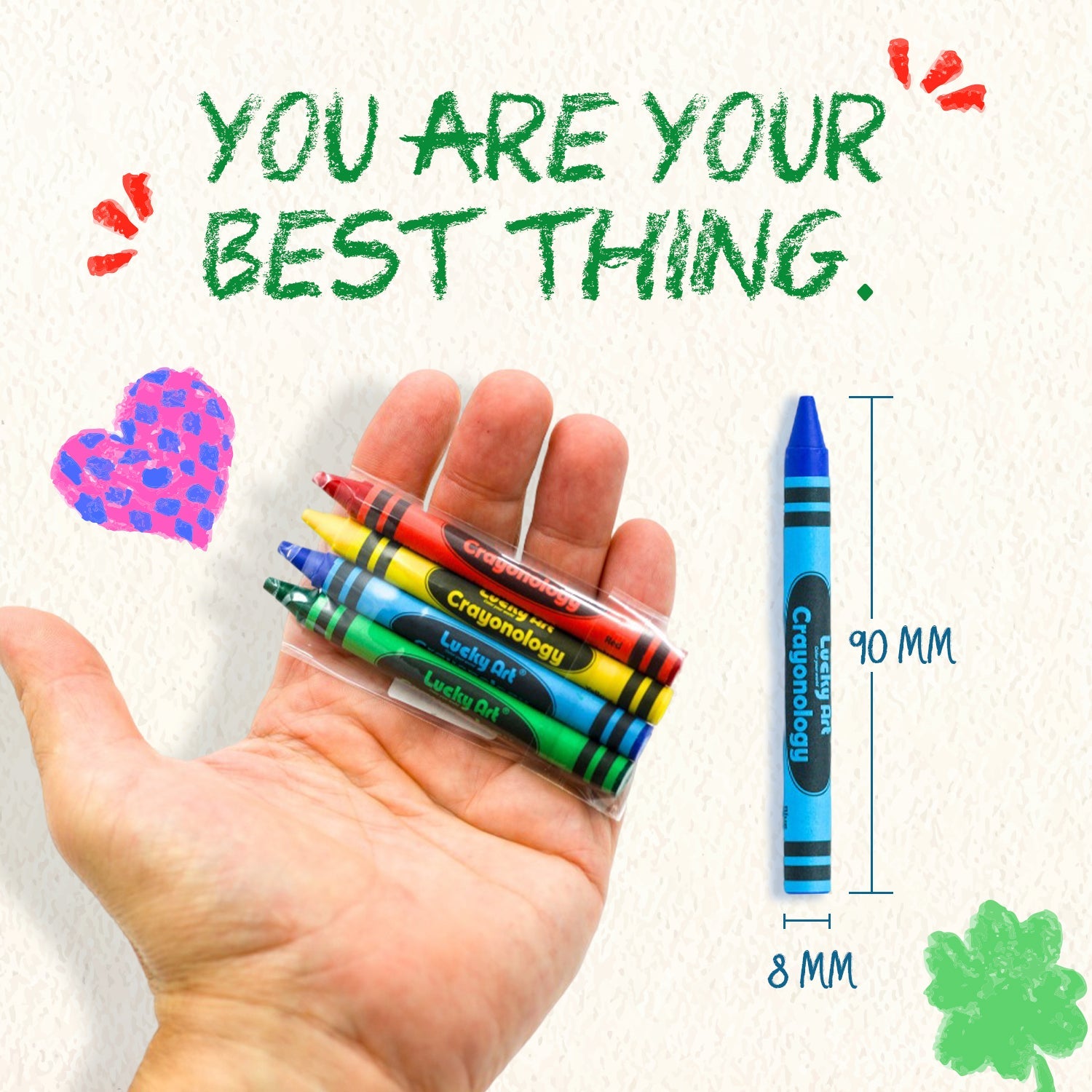 4-Color Crayon Sets – 400 Packs (1,600 Crayons), Wholesale Bulk, Non-Toxic