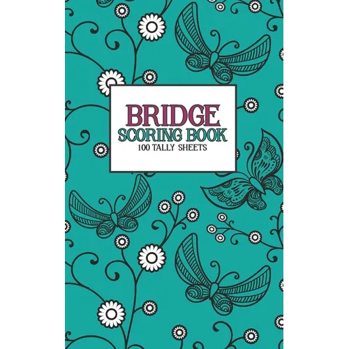 Bridge Scoring Book: 100 Tally Sheets - Paperback