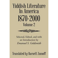 Yiddish Literature In America 1870-2000: Volume 2 - Paperback