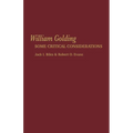 William Golding: Some Critical Considerations - Paperback