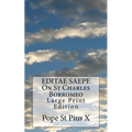 EDITAE SAEPE On St Charles Borromeo: Large Print Edition - Paperback