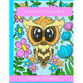 Whimsical Owl Coloring Book - Paperback