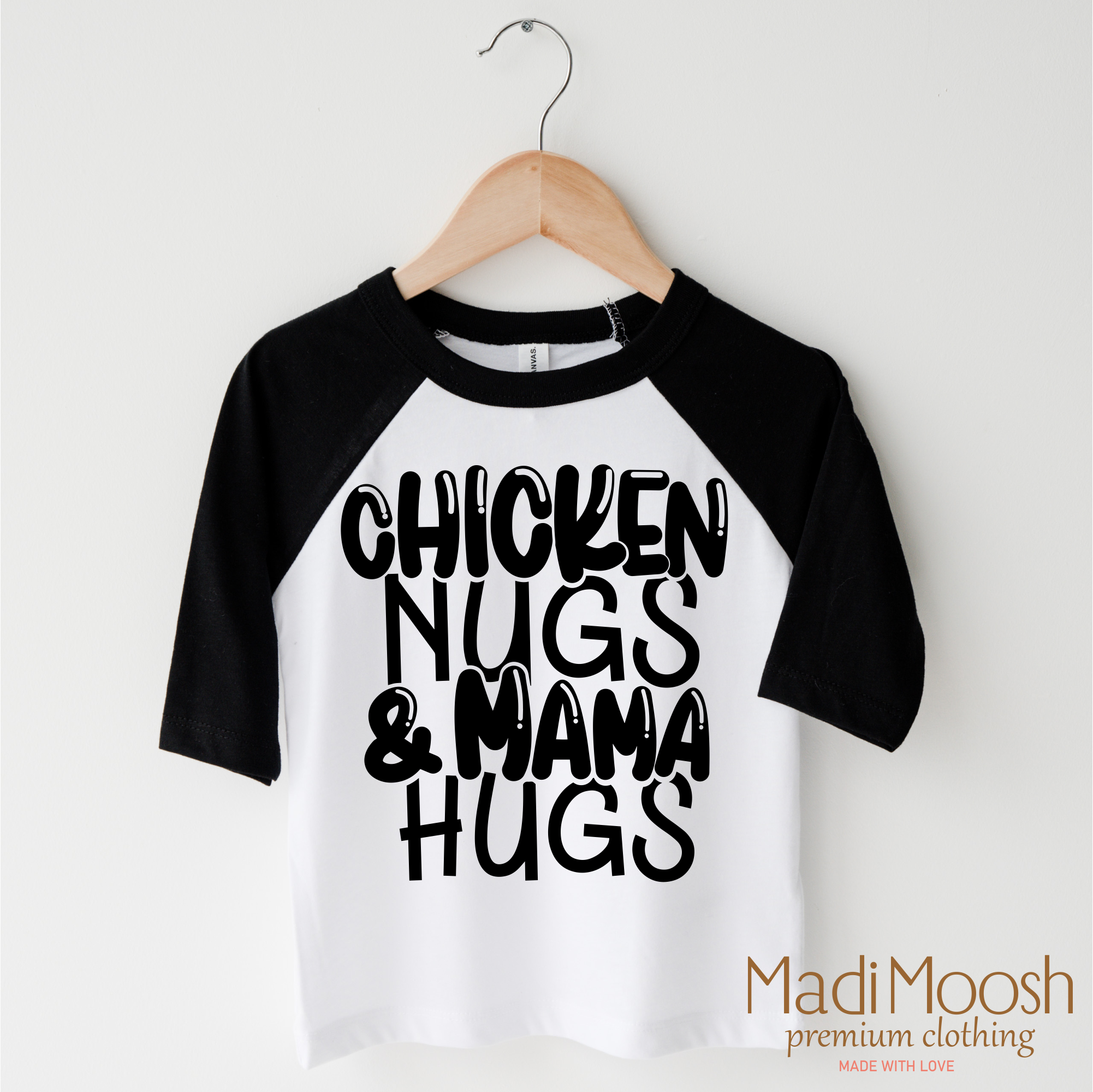Chicken Nugs And Mama Hugs Shirt - Cute Kids Tee