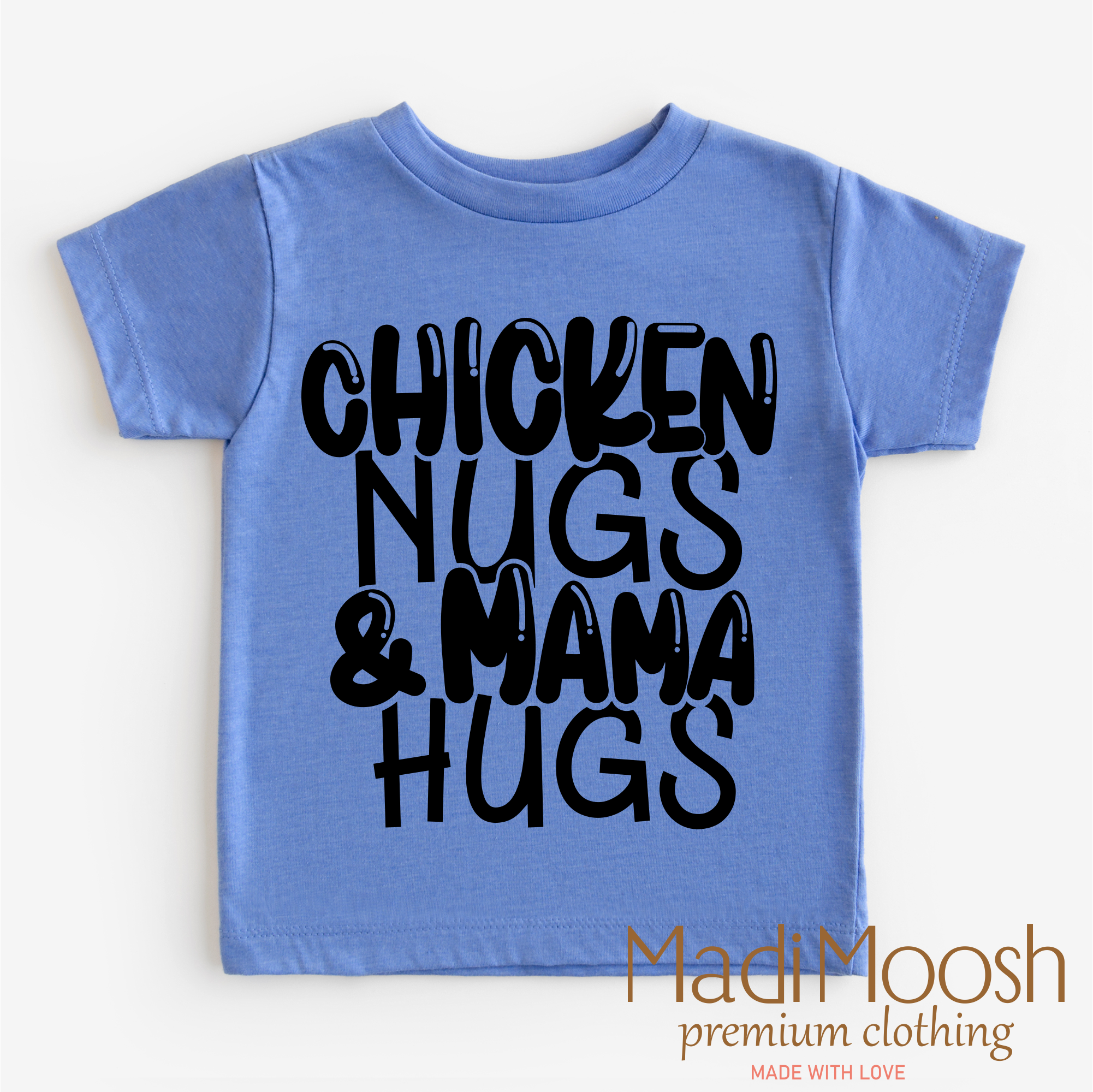 Chicken Nugs And Mama Hugs Shirt - Cute Kids Tee