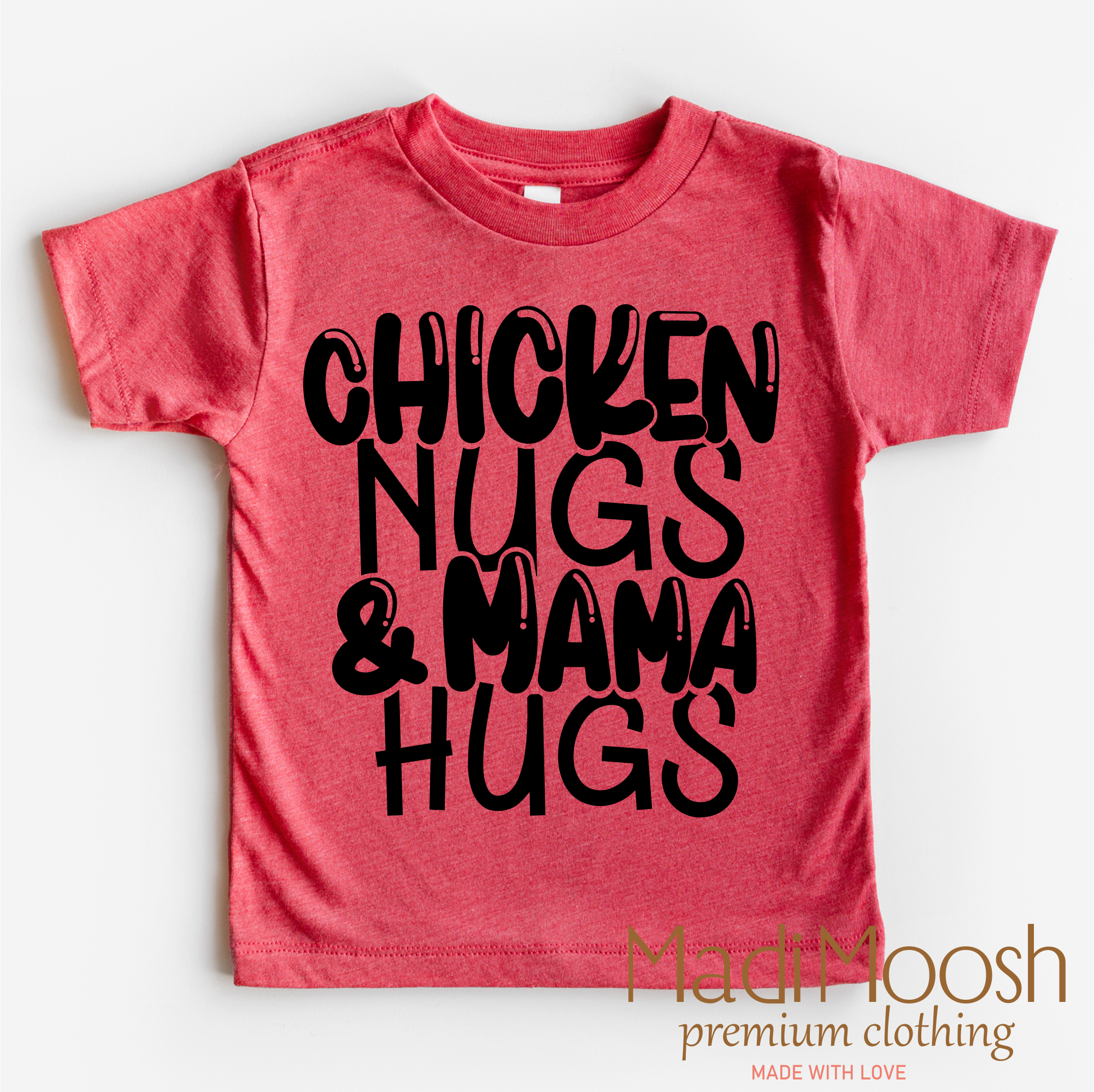 Chicken Nugs And Mama Hugs Shirt - Cute Kids Tee