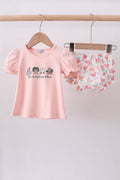 Happy Place Embroidered Bloomer Set