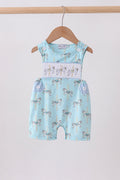 Blue carousel smocked jonjon