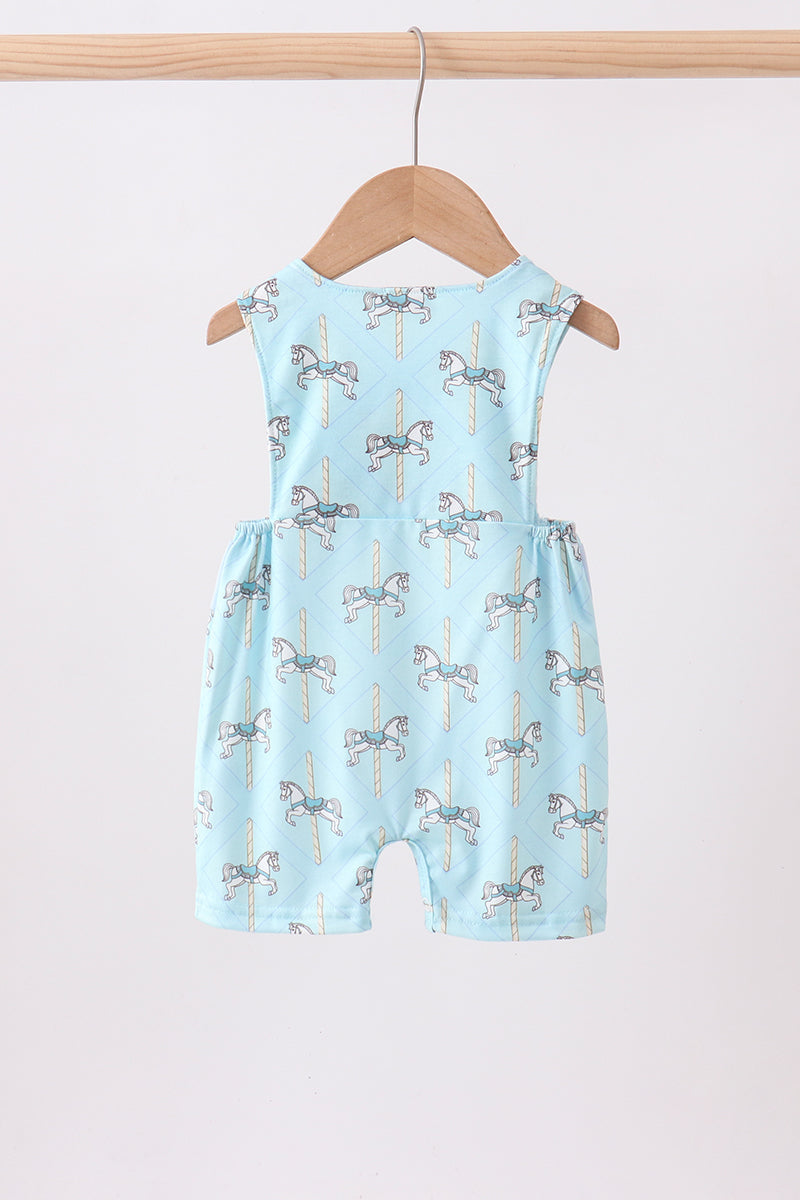 Blue carousel smocked jonjon