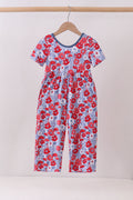 Blue Floral Bamboo Jumpsuit