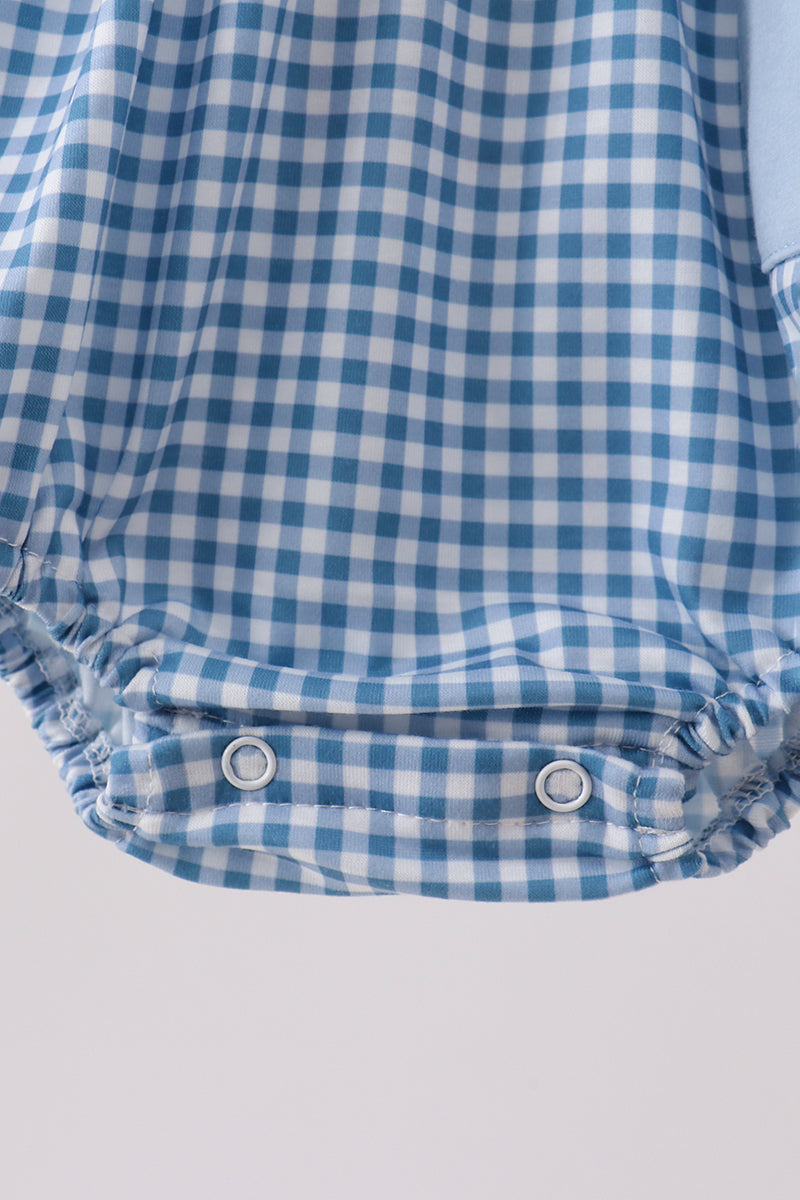 Blue Plaid Bubble