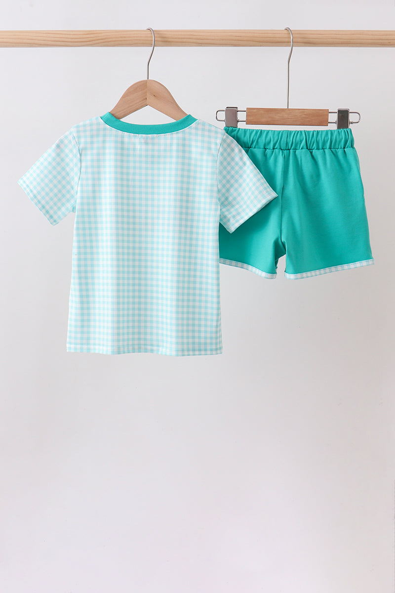 Green Mallard Embroidered Set