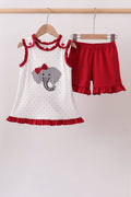 Maroon Alabama Elephant Applique Set