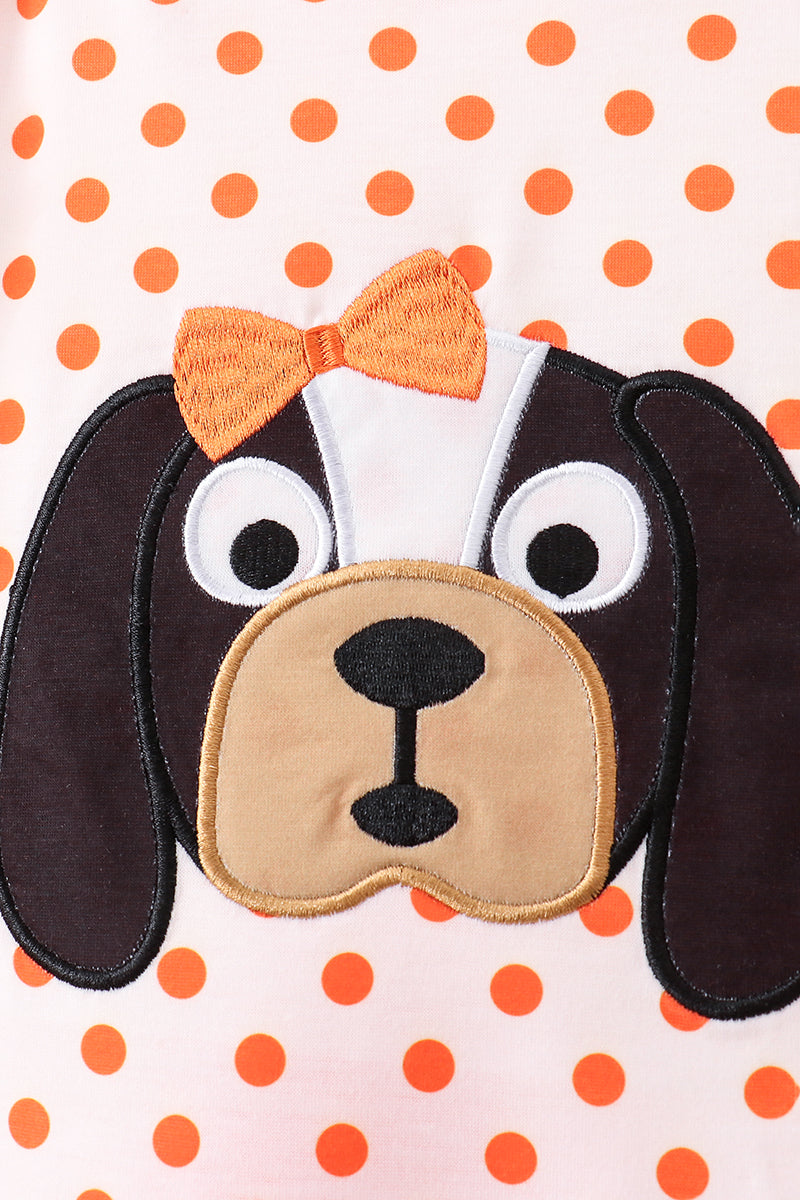 Orange Tennessee Dog Appliqué Set